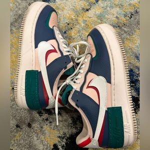 Nike AF1 Shadow - Mystic Navy/Echo Pink/Gym Red/White - Women’s size 7.5